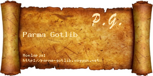 Parma Gotlib névjegykártya